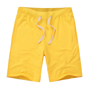 Pantalones Cortos Bermuda de Algodón Tejido para Hombre, Color Sólido, Cintura con Cordón, Estilo Casual, Corte Medio, Diseño Transpirable - Product Image 2