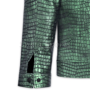 Chaqueta de Cuero Genuino de Lujo para Hombre, Chaqueta de Cuero Suave, Cómoda y Cálida para Invierno, Prenda Exterior de Diseño para Hombres Modernos - Product Image 5