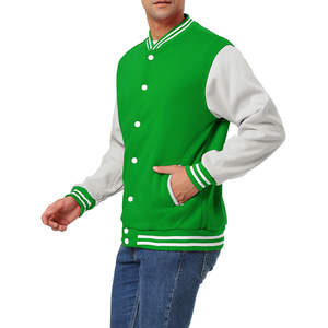 Chaquetas Varsity Nuevas en Oferta para Hombre, con Logotipo Personalizado, Color Sólido, para Invierno, Ropa Masculina, Chaqueta al por Mayor - Product Image 2