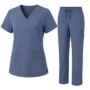 Tenues d'infirmière en gros : Blouse et pantalon personnalisés en polycoton, vêtements de travail pour le personnel médical, fournisseur en gros, vêtements sous marque privée - Product Image 2