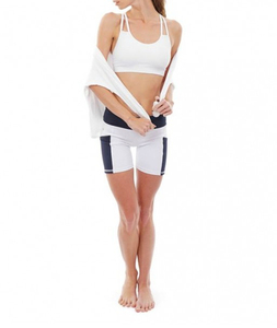 Shorts Deportivos de Yoga de Cintura Alta, Transpirables, Absorbentes de Sudor, con Botones, Diseño de Lazo, Tiras Reflectantes, Malla Hueca Anti-Reflejante, Novedad de Verano - Product Image 6