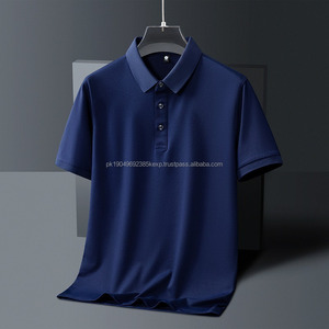 Polo de Manga Larga para Hombre, Estilo Golf, Corte Ajustado, Algodón de Alta Calidad, Tejido de Punto, Estampado Sólido y a Rayas, Estilo Casual - Product Image 4