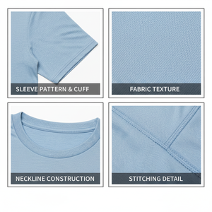 Diseña tu propia ropa deportiva de calle, camiseta de algodón para hombre, camiseta lisa para imprimir, camiseta deportiva de secado rápido. - Product Image 6