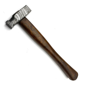 Martillo de Acero de Damasco Hecho a Mano con Patrón Decorativo, Martillo Forjado de Primera Calidad para Coleccionistas, Decoración del Hogar - Product Image 3