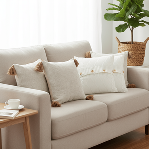 Juego de 5 Fundas de Almohada Decorativas para Sofá SOGA, en Terciopelo Marrón Intenso, con Funda de Almohada Tejida para un Aspecto Cálido y Acogedor - Product Image 2