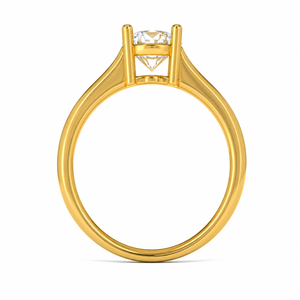 Anillo de Compromiso Clásico con Diamante Cultivado en Laboratorio, Oro Amarillo de 14K, Certificado IGI, 4 Puntas, Personalizado OEM ODM, para Aniversario o Fiesta - Product Image 2