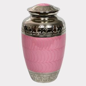 Pink Presence Cremation Urn <b>for</b> Human <b>Ashes</b> Adult Funeral Urn Memorial Urn Decorative Metal Urn <b>Keepsake</b> <b>Ash</b> Container - Product Image 1
