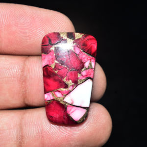 พลอยโรสดาเลียสีเทอร์ควอยซ์คุณภาพสูง รูปทรงผสมผสาน คาโบชอง จี้เครื่องประดับ พลอยโรสดาเลีย - Product Image 2