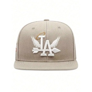 Trendy 6-Panel <b>Snapback</b> <b>Cap</b> With Embroidered LA Wings Logo And World Champs Patch Unisex Streetwear Baseball Hat OEM Supplier - Product Image 5