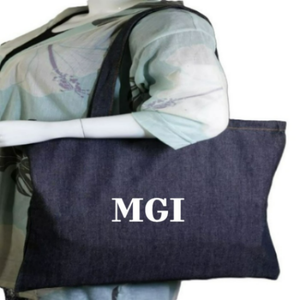Sac fourre-tout pliable en toile de coton imprimé sur mesure, motif léopard, écologique, grand format, avec fermeture éclair, pour le shopping et les voyages - Product Image 3