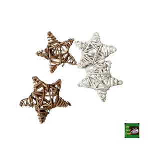 Woven Rattan Christmas Tree Ornaments Sustainable Plant Fiber <b>Decorative</b> Baubles Made In Vietnam For Retail Stores - Product Image 3