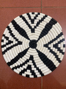 Plato Decorativo de Pared de Hierba Marina Natural, Hecho a Mano, Arte Tejido para Decoración del Hogar, Vietnam - Product Image 6