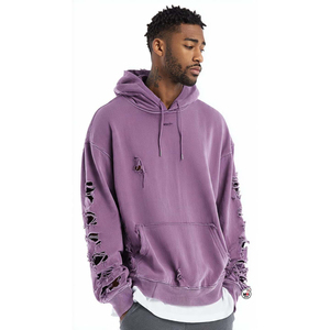 เสื้อฮู้ดดี้ผู้ชายปักลาย Tackle Twill ผ้าฟอกสีแบบ Distressed พร้อมลายกราฟิกปัก - Product Image 4