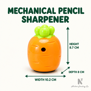 Taille-crayon mécanique en plastique en forme de carotte Nicher 10,2x8,7x8 CM, taille standard, fournitures de bureau et scolaires CE - Product Image 1