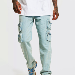 Combinaison en toile légère et confortable pour homme, style classique, coupe ajustée, durable, imperméable, écologique, multi-poches - Product Image 1