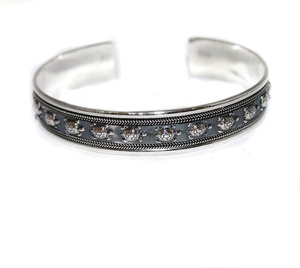 Plata de Ley 925 sólida, ajustable, negro, rodio y chapado en oro, brazalete de tortuga grabado, acabado oxidado, joyería Unisex - Product Image 3