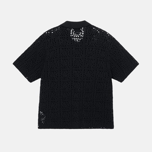 เสื้อโครเชต์ผู้ชายไซส์ใหญ่ สำหรับใส่ลำลองฤดูร้อน แขนสั้น ผ้าฝ้ายถัก 100% ติดกระดุม กันยับ ระบายอากาศ แห้งเร็ว รับสั่งทำ - Product Image 3