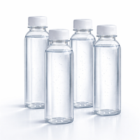Bouteille en plastique PET transparente Longcheng MY-XUYLP-10 500 ml, qualité alimentaire, jetable, avec revêtement UV, pour eau minérale, boissons, jus, sucre