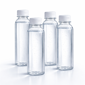 Botella de Plástico PET Transparente de 500 ml, Grado Alimenticio, Desechable, para Agua Mineral, Bebidas, Jugos, Caña de Azúcar, con Tapa de Rosca, Recubrimiento UV, Redonda - Product Image 6