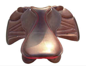 Selle d'équitation anglaise en cuir durable de qualité supérieure, légère et robuste, pour le saut d'obstacles, l'entraînement et l'équitation quotidienne - Product Image 2