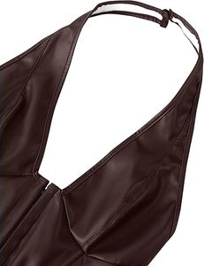 Top de Cuero para Mujer, Fabricante OEM, Top de Cuero Sintético para Mujer, Exportación de Fábrica, Ropa sin Mangas Personalizada de Moda - Product Image 6