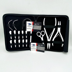 Herramientas de pestañas de la suerte de alta calidad, Kit de herramientas de extensión de cabello Microlink, logotipo personalizado, nuevo Color, grado quirúrgico sostenible - Product Image 1