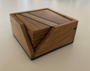 ที่รองแก้วไม้มะม่วงแผ่นไม้รองแก้วไม้แข็งแผ่นรองจานไม้อะคาเซีย - Product Image 3