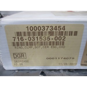 LAM 716-031535-002 <b>RING</b> CLAMP BOTTOM <b>CERAMIC</b> ESC - Trusted Global Legacy Semiconductor Equipment and Parts at - Product Image 1