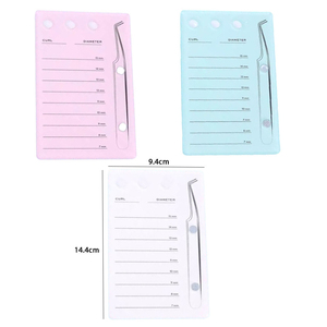 Custom Printed Frosted Acrylic Eyelash Tile Organizer with Flower <b>Glue</b> Cups Holder Professional <b>Lash</b> <b>Extension</b> Strips Scales - Product Image 5