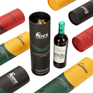 Boîte rigide en carton ondulé de luxe personnalisée pour bouteille unique de whisky ou de vin rouge, avec revêtement UV, logo en relief, recyclable - Product Image 4