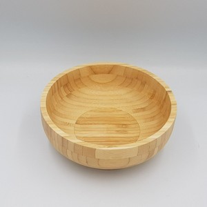 Bol à mélanger en bambou fait main, classique, écologique, poli, personnalisable, durable, décoratif, en bois naturel, pour salade et soupe - Product Image 1