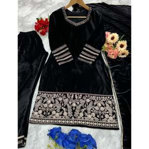 Ensemble de costume de soirée pour femmes, magnifique haut et bas avec dupatta - Product Image 5