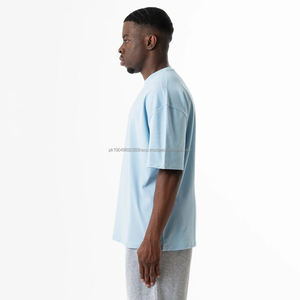 T-shirt vintage 100 % coton pour homme, motif club de sport, coupe oversize, séchage rapide, léger, style streetwear, manches courtes, longueur longue, populaire - Product Image 2