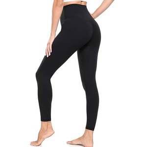 Leggings de yoga pour femmes, taille haute, respirants, sans coutures, en spandex/nylon, avec poche invisible personnalisée, leggings de sport tendance - Product Image 2
