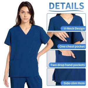 Uniformes Médicos de Alta Calidad para Enfermeras, Estilo Nuevo, Traje de Enfermera Profesional para Adultos, Servicio OEM - Product Image 4