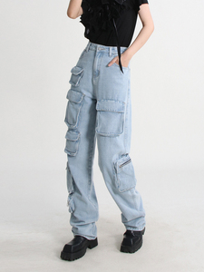 Servicio OEM, Personalizable, en Grandes Cantidades, Jeans Casuales para Mujer, Resistentes al Agua y al Viento, Último Diseño, Colores Modernos - Product Image 6