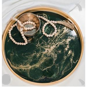 Atractiva bandeja de servir de madera de diseño, bandeja única para el hogar, hotel, restaurante, bandeja clásica a un precio económico. - Product Image 4