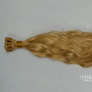 Unprocessed Soft Remy Human I Tip Hair Extension, i-Tip Hair Extension Natural Color