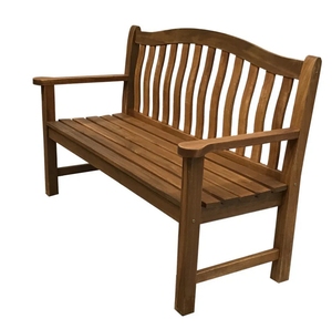 Banco de parque de madera maciza duradero | Asientos resistentes a la intemperie para espacios públicos y proyectos al aire libre | Fabricante de Vietnam - Product Image 5