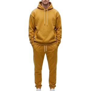 Wholesale Men's Customized Tracksuit Cotton/<b>Polyester</b> <b>Hoodie</b> Sets Breathable Streetwear Sports Training Regular Men Jogger Set - Product Image 1