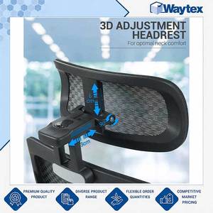 Chaise de bureau ergonomique professionnelle MATAR de qualité supérieure avec dossier haut et accoudoirs 3D Soft-Touch - Product Image 6