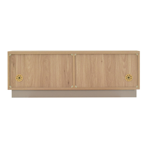 RUR35 Moderno Soporte de TV de MDF con Almacenamiento para Muebles de Sala de Estar, Diseño Minimalista de Montaje en Suelo - Product Image 3
