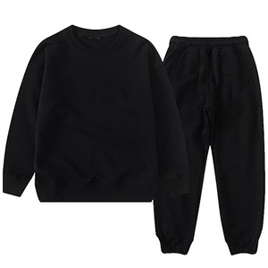 Hot Selling Acid Wash Streetwear Baby Boys <b>Tracksuits</b> 100% Cotton Fleece Two Piece Jogger Sets Wholesale Kids Track Suits - Product Image 1