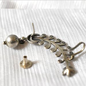 Trending Brass Handmade Silver look alike brass Ear <b>Cuff</b> Brass Ear Wrap Fashion Jewelry for women and girls - Product Image 2