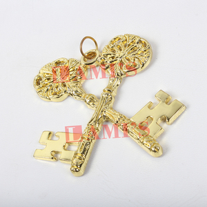 Collier de Collège Maçonnique Plaqué Or pour Officier de Loge Bleue, Bijou de Régalia Maçonnique, Vente en Gros Fabricant - Product Image 2