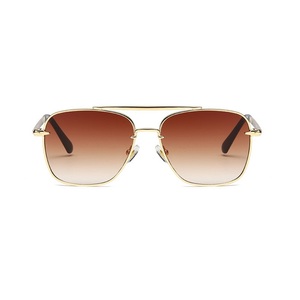 RTS 2026 Trendiing Latest Designs Vintage Double Bridge Metal UV Protection <b>Sunglasses</b> for Men Women Outdoor Activities - Product Image 2