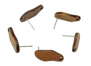 Boucles d'oreilles en bois de qualité supérieure, faites à la main, bijoux de mode naturels, légers, écologiques, accessoires pour femmes, fournitures de bijoux en gros - Product Image 5