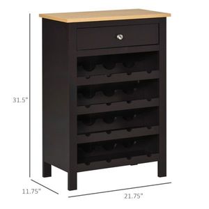 Mobiletto Portabottiglie da Cucina con Design Moderno e Rustico, Caratteristiche Regolabili, Materiale in MDF, Legno di Quercia, Piano in Marmo, Struttura in Metallo - Product Image 2
