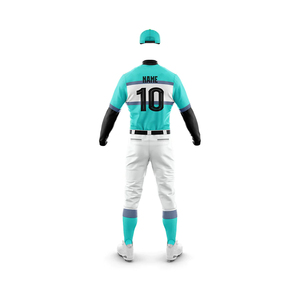 Uniforme de baseball personnalisé de bonne qualité avec un matériau respirant 100% polyester, vêtements d'équipe, prix de gros bon marché, uniforme de baseball - Product Image 3