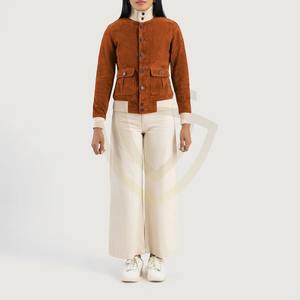 แจ็คเก็ตหนังกลับคุณภาพสูงสำหรับผู้หญิง ราคาประหยัด - Product Image 1